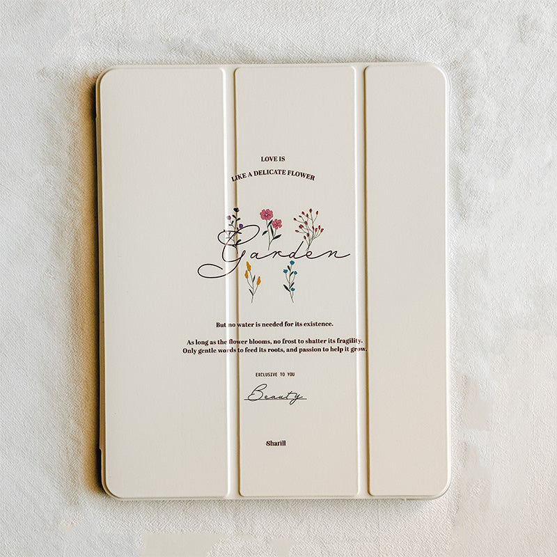 海外洋書風 絵本カバー 北欧風 iPhoneケース カスタマイズ 名入れiPad手帳型ケース スタンド機能iPadケース 三つ折りタイプ大人かわいい