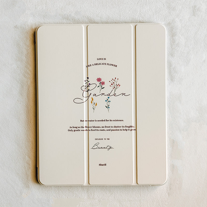 海外洋書風　絵本カバー　北欧風　iPhoneケース　カスタマイズ　名入れiPad手帳型ケース　スタンド機能iPadケース　三つ折りタイプ大人かわいい