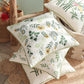 春のいぶき 刺繍クッションカバー　春夏枕カバー　韓国風枕カバー　北欧風枕カバー