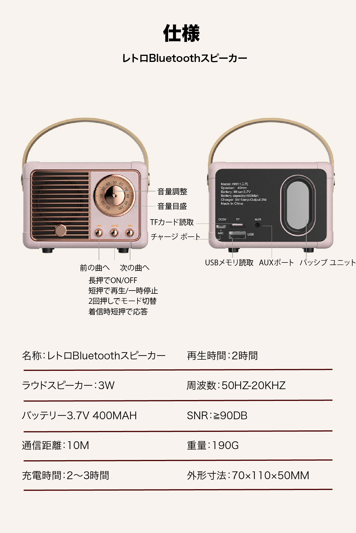 retro style | Bluetoothスピーカー – Sharill