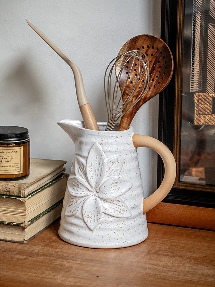 カントリスタイルの花瓶 ビンテージ 花瓶　フレンチカントリー花瓶　フラワーポット　アンティーク花瓶　大人かわいい花瓶